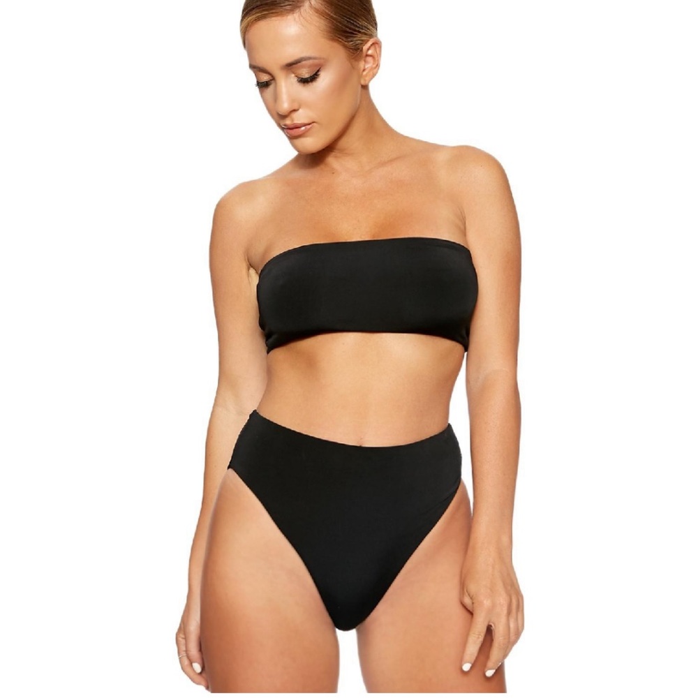 Naked Wardrobe black bandeau bae 2 piece bikini - Picture 6 of 8
